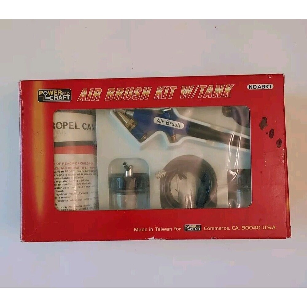 PowerCraft Pro Air Brush Kit with Tank New